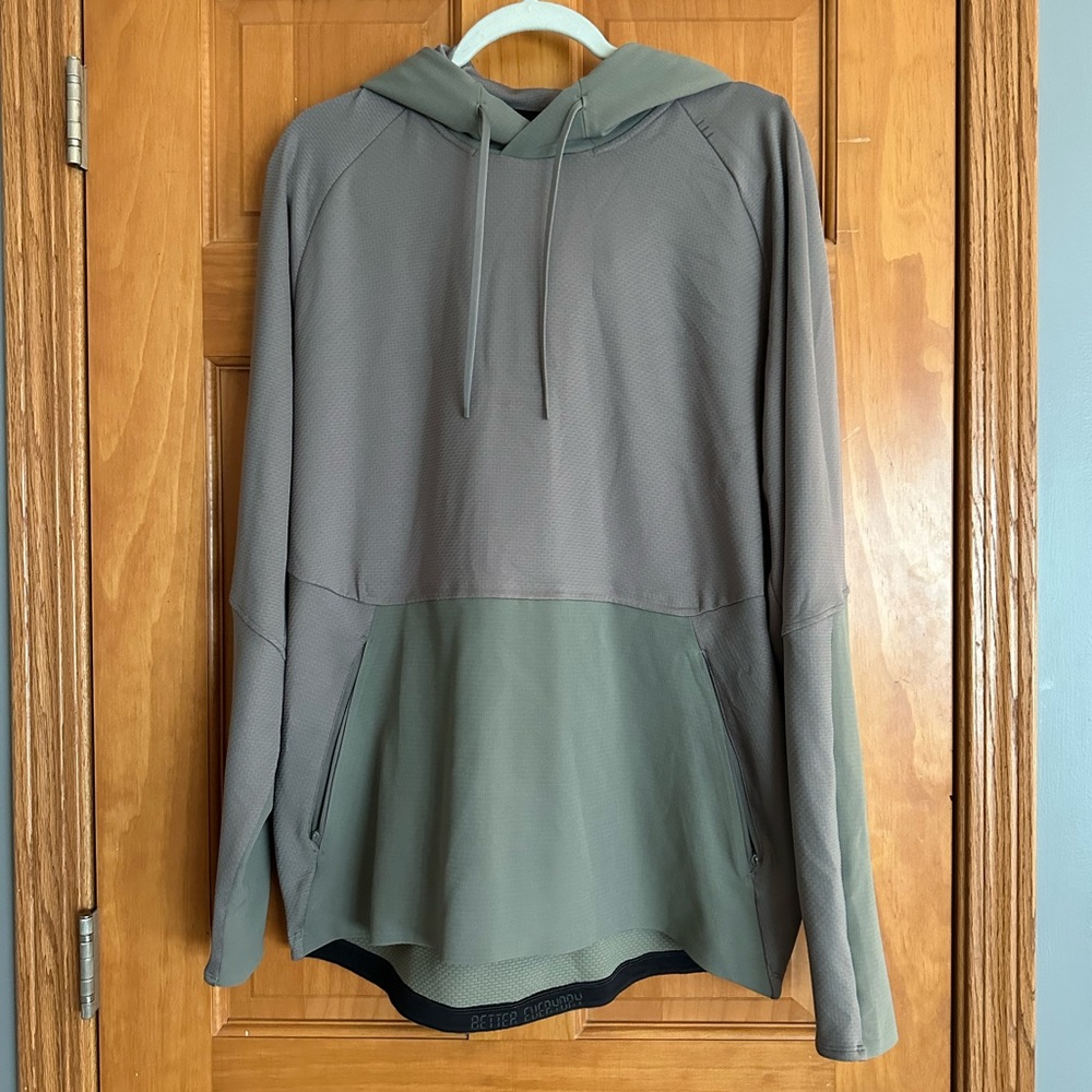 Men’s Light Brown Lululemon Athletic Hoodie in Size Large